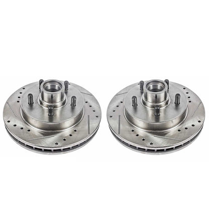 PowerStop Power Stop 95-99 Chevrolet C1500 Front Evolution Drilled & Slotted Rotors - Pair AR8625XPR