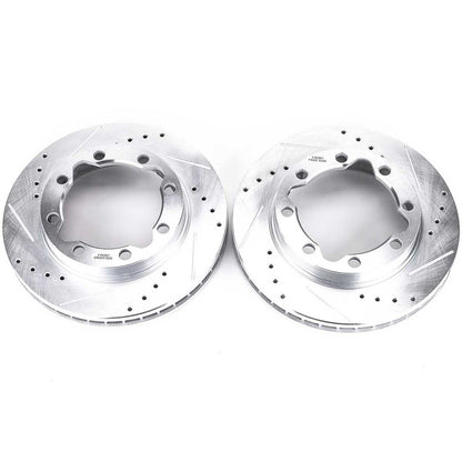 PowerStop Power Stop 90-00 Chevrolet K3500 Front Evolution Drilled & Slotted Rotors - Pair AR8626XPR