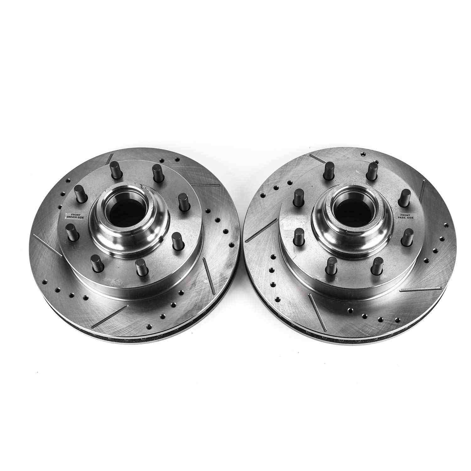 PowerStop Power Stop 94-99 Chevrolet C1500 Suburban Front Evolution Drilled & Slotted Rotors - Pair AR8627XPR