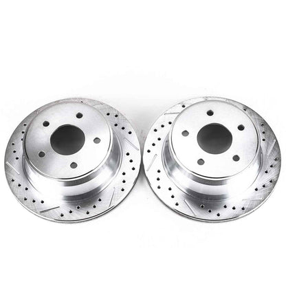 PowerStop Power Stop 97-05 Chevrolet Blazer Rear Evolution Drilled & Slotted Rotors - Pair AR8636XPR