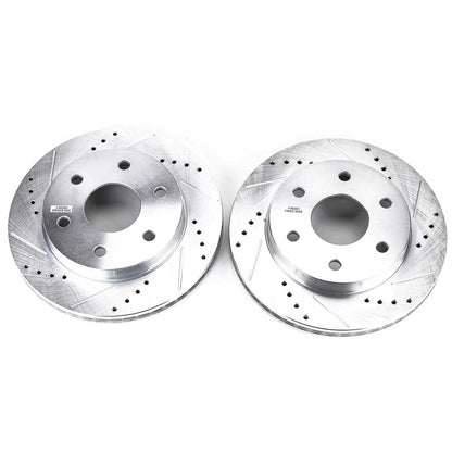 PowerStop Power Stop 02-06 Cadillac Escalade Front Evolution Drilled & Slotted Rotors - Pair AR8640XPR