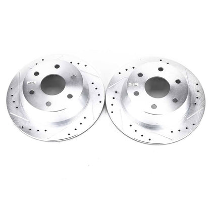 PowerStop Power Stop 03-05 Chevrolet Astro Rear Evolution Drilled & Slotted Rotors - Pair AR8641XPR