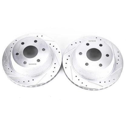 PowerStop Power Stop 02-06 Cadillac Escalade Rear Evolution Drilled & Slotted Rotors - Pair AR8645XPR