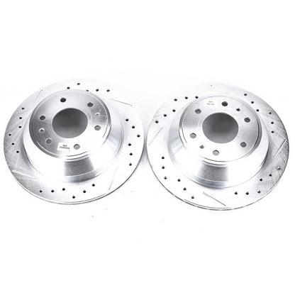 PowerStop Power Stop 04-07 Buick Rainier Rear Evolution Drilled & Slotted Rotors - Pair AR8647XPR