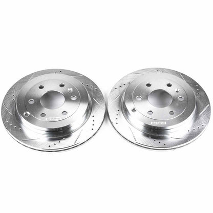 PowerStop Power Stop 08-17 Buick Enclave Rear Evolution Drilled & Slotted Rotors - Pair AR8675XPR