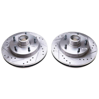 PowerStop Power Stop 94-99 Dodge Ram 1500 Front Evolution Drilled & Slotted Rotors - Pair AR8728XPR