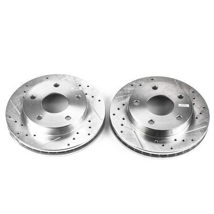 PowerStop Power Stop 94-99 Dodge Ram 1500 Front Evolution Drilled & Slotted Rotors - Pair AR8729XPR