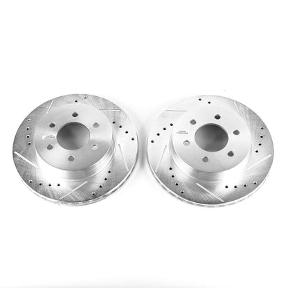 PowerStop Power Stop 97-02 Dodge Dakota Front Evolution Drilled & Slotted Rotors - Pair AR8738XPR