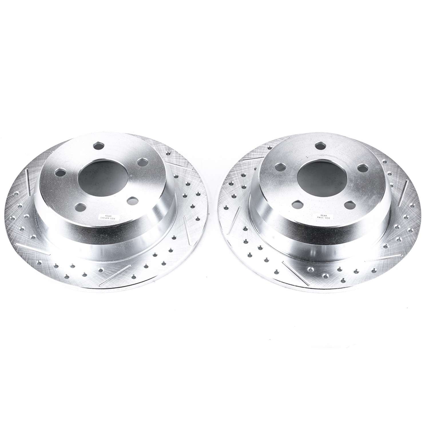 PowerStop Power Stop 99-04 Jeep Grand Cherokee Rear Evolution Drilled & Slotted Rotors - Pair AR8743XPR