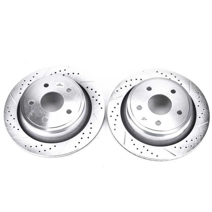 PowerStop Power Stop 07-09 Chrysler Aspen Rear Evolution Drilled & Slotted Rotors - Pair AR8752XPR