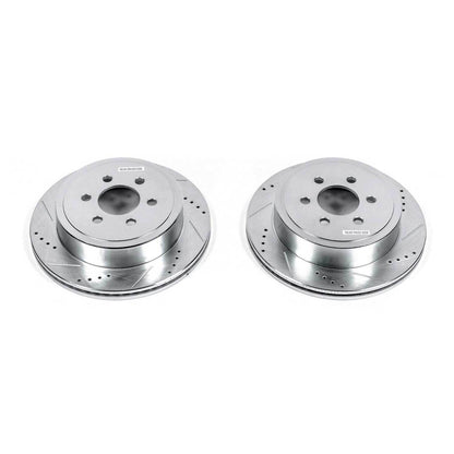 PowerStop Power Stop 2003 Dodge Durango Rear Evolution Drilled & Slotted Rotors - Pair AR8756XPR