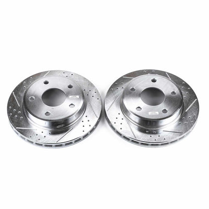 PowerStop Power Stop 05-11 Dodge Dakota Front Evolution Drilled & Slotted Rotors - Pair AR8763XPR