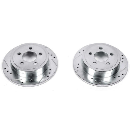 PowerStop Power Stop 03-07 Jeep Liberty Rear Evolution Drilled & Slotted Rotors - Pair AR8768XPR
