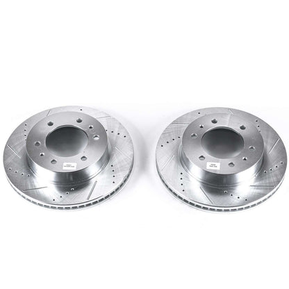 PowerStop Power Stop 06-10 Hummer H3 Front Evolution Drilled & Slotted Rotors - Pair AR8769XPR