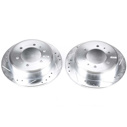 PowerStop Power Stop 06-10 Hummer H3 Rear Evolution Drilled & Slotted Rotors - Pair AR8770XPR