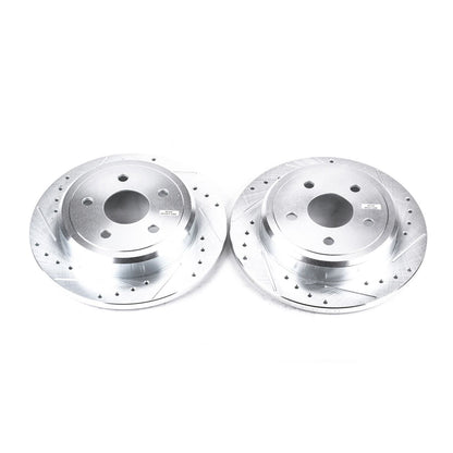 PowerStop Power Stop 06-10 Jeep Commander Rear Evolution Drilled & Slotted Rotors - Pair AR8793XPR