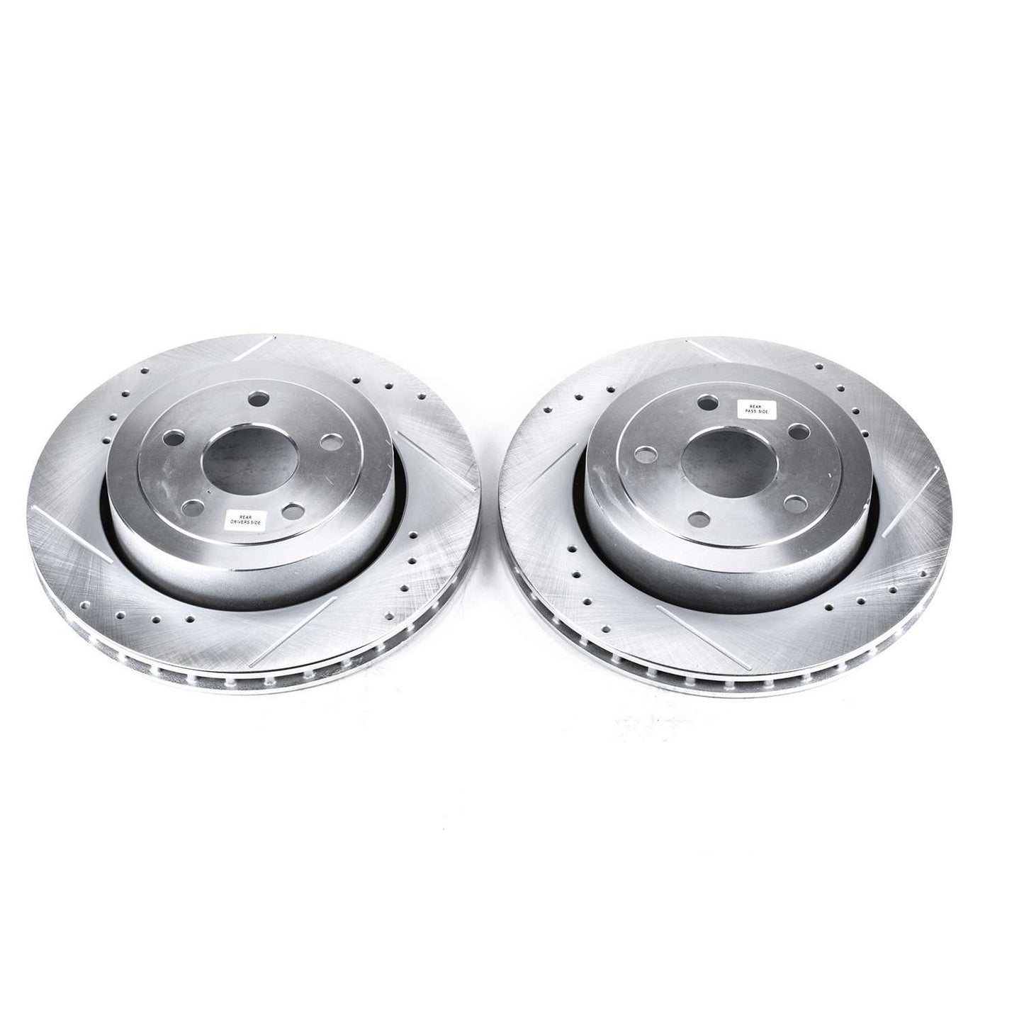 PowerStop Power Stop 06-10 Jeep Grand Cherokee Rear Evolution Drilled & Slotted Rotors - Pair AR8795XPR