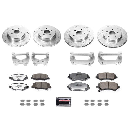 PowerStop Power Stop 07-17 Jeep Wrangler Front & Rear Big Brake Conversion Kit BBK-JK-001