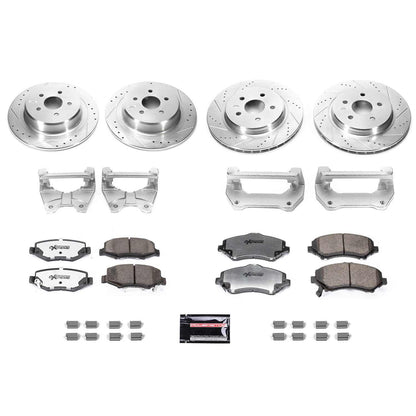 PowerStop Power Stop 07-17 Jeep Wrangler Front & Rear Big Brake Conversion Kit BBK-JK-001