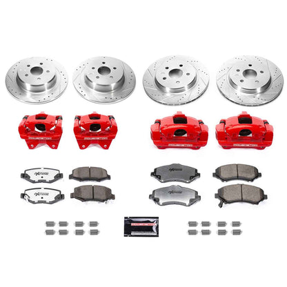 PowerStop Power Stop 07-17 Jeep Wrangler Front & Rear Big Brake Conversion Kit BBK-JK-002R