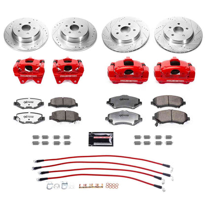 PowerStop Power Stop 07-17 Jeep Wrangler Front & Rear Big Brake Conversion Kit BBK-JK-004R