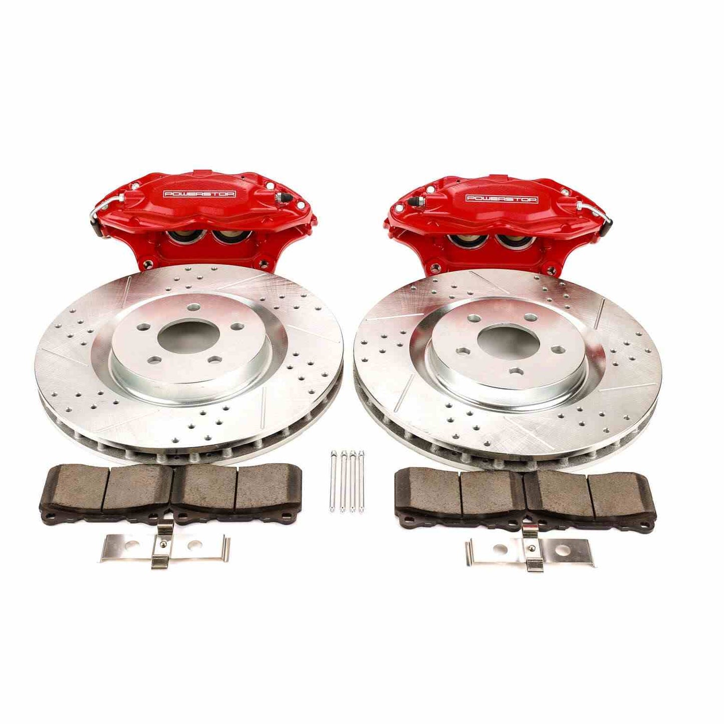 PowerStop Power Stop 05-14 Ford Mustang Front Big Brake Conversion Kit BBK-MUST-001R