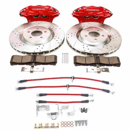 PowerStop Power Stop 05-14 Ford Mustang Front Big Brake Conversion Kit BBK-MUST-002R