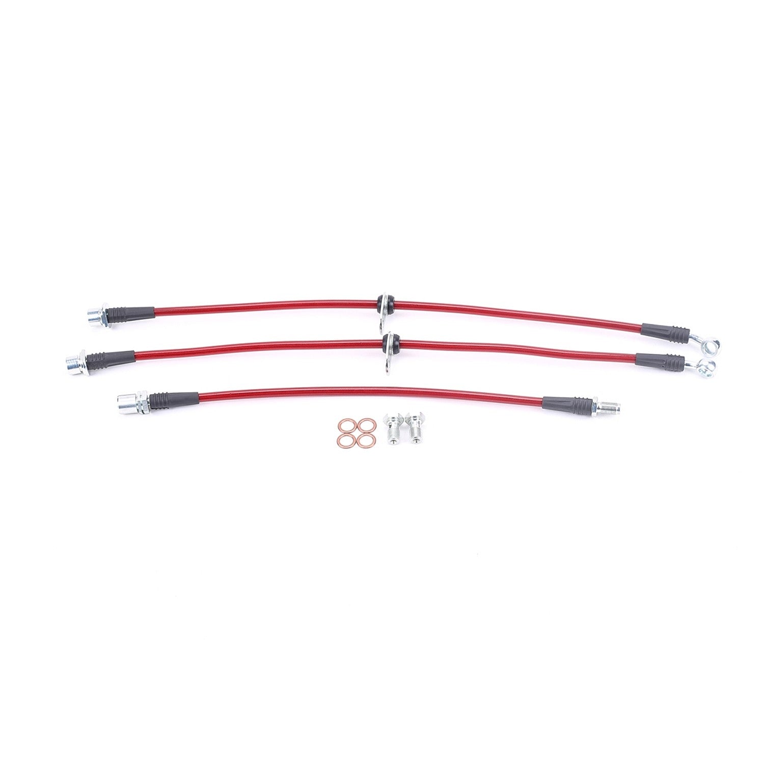 PowerStop Power Stop 95-99 Toyota Tacoma Front & Rear SS Braided Brake Hose Kit BH00004