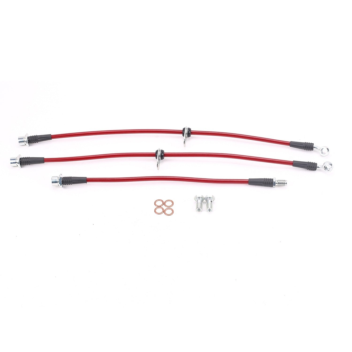 PowerStop Power Stop 99-04 Toyota Tacoma Front & Rear SS Braided Brake Hose Kit BH00005