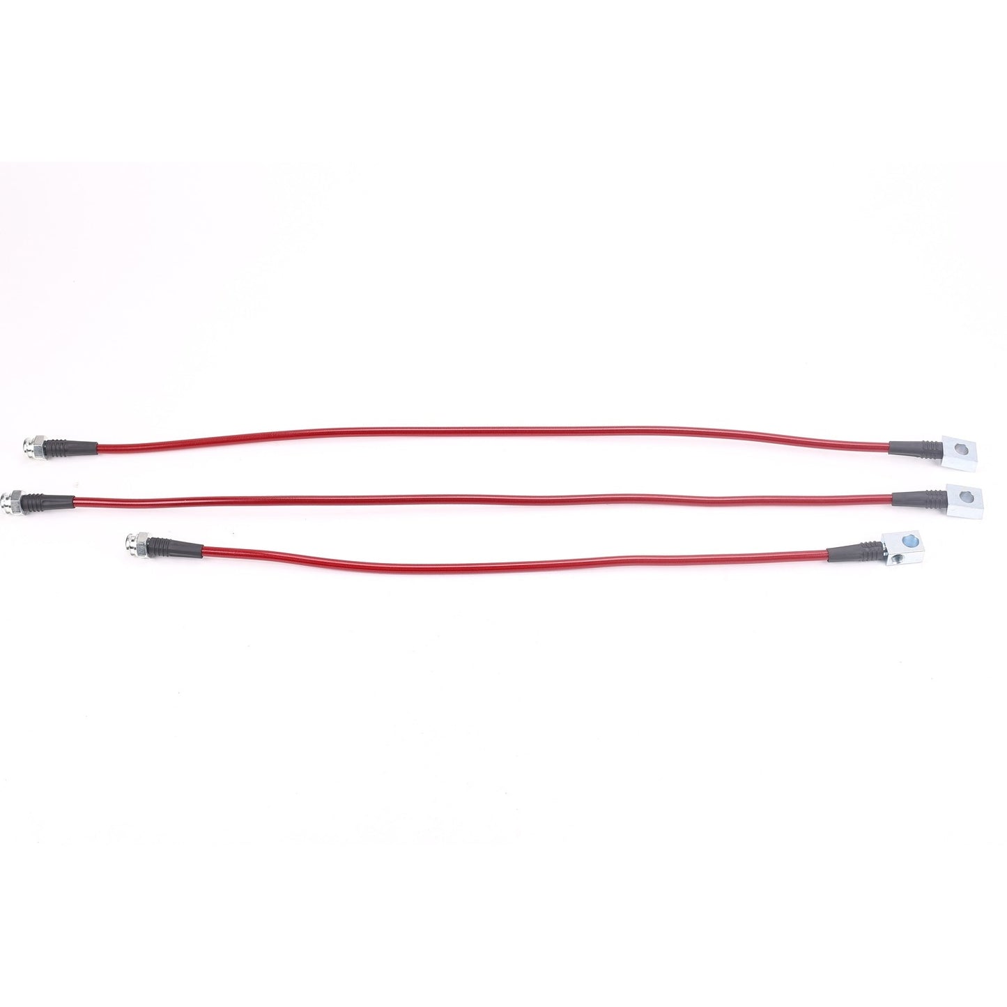 PowerStop Power Stop 87-95 Jeep Wrangler Front & Rear SS Braided Brake Hose Kit BH00010