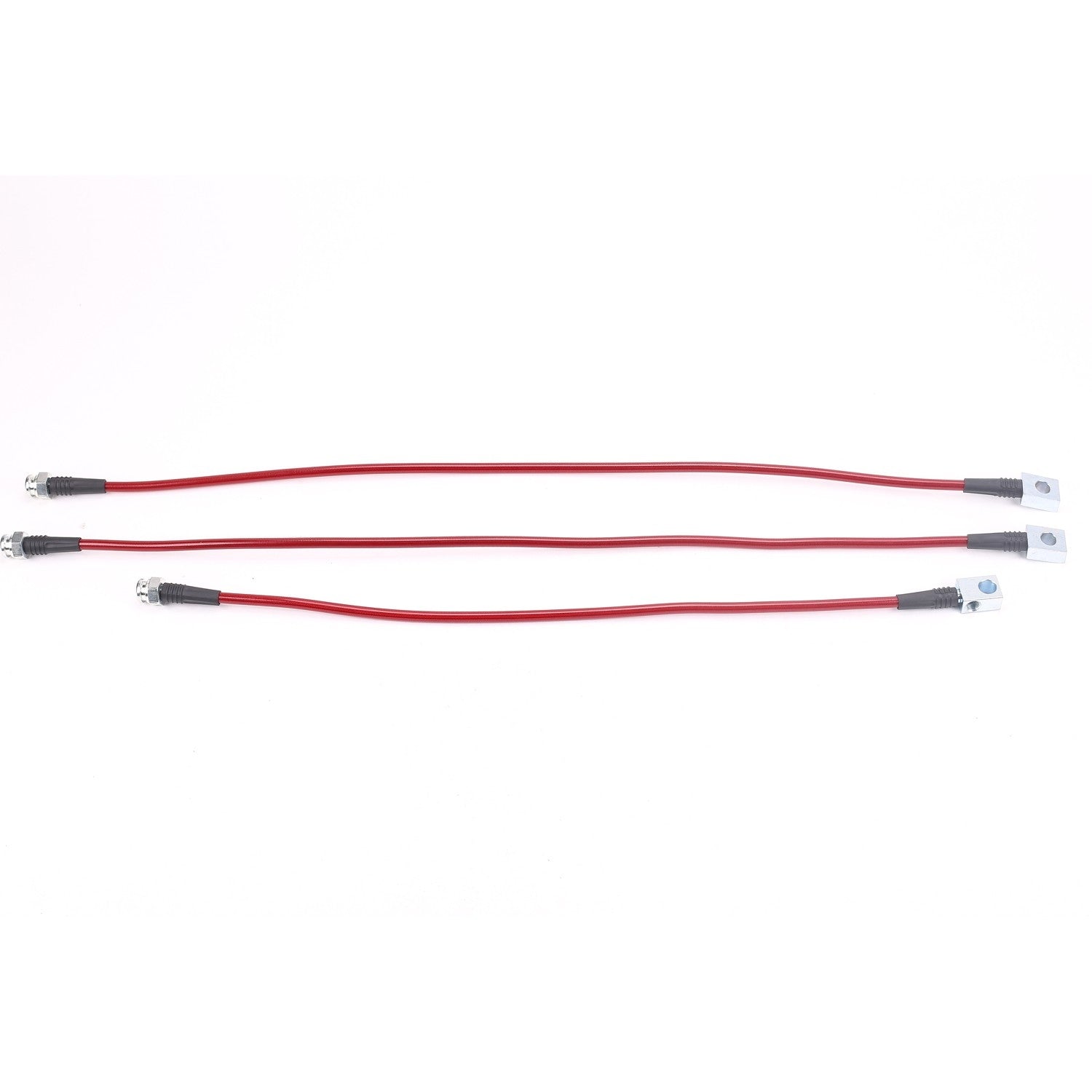 PowerStop Power Stop 87-95 Jeep Wrangler Front & Rear SS Braided Brake Hose Kit BH00010