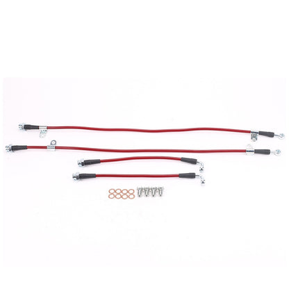PowerStop Power Stop 03-07 Infiniti G35 Front & Rear SS Braided Brake Hose Kit BH00016