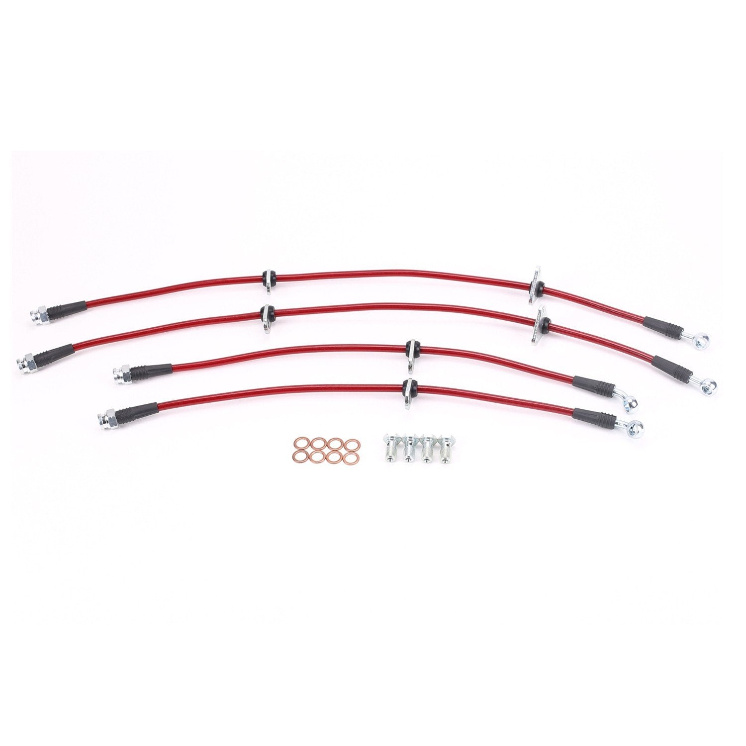 PowerStop Power Stop 97-01 Acura Integra Front & Rear SS Braided Brake Hose Kit BH00018
