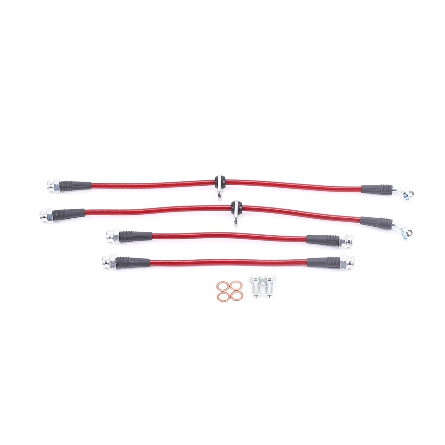 PowerStop Power Stop 04-08 Acura TL Front & Rear SS Braided Brake Hose Kit BH00019