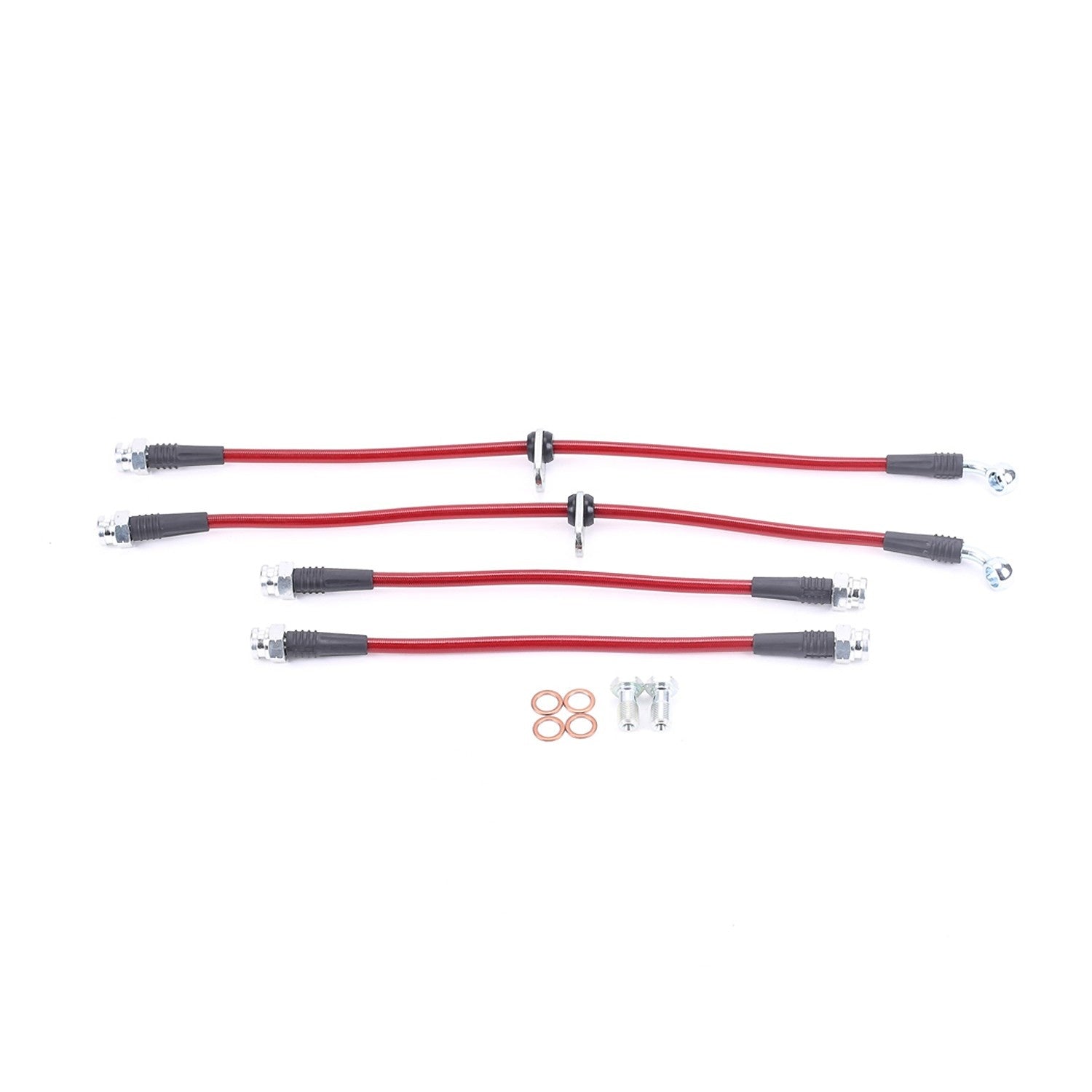 PowerStop Power Stop 04-08 Acura TL Front & Rear SS Braided Brake Hose Kit BH00019