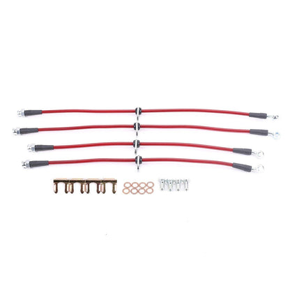 PowerStop Power Stop 02-06 Acura RSX Front & Rear SS Braided Brake Hose Kit BH00020