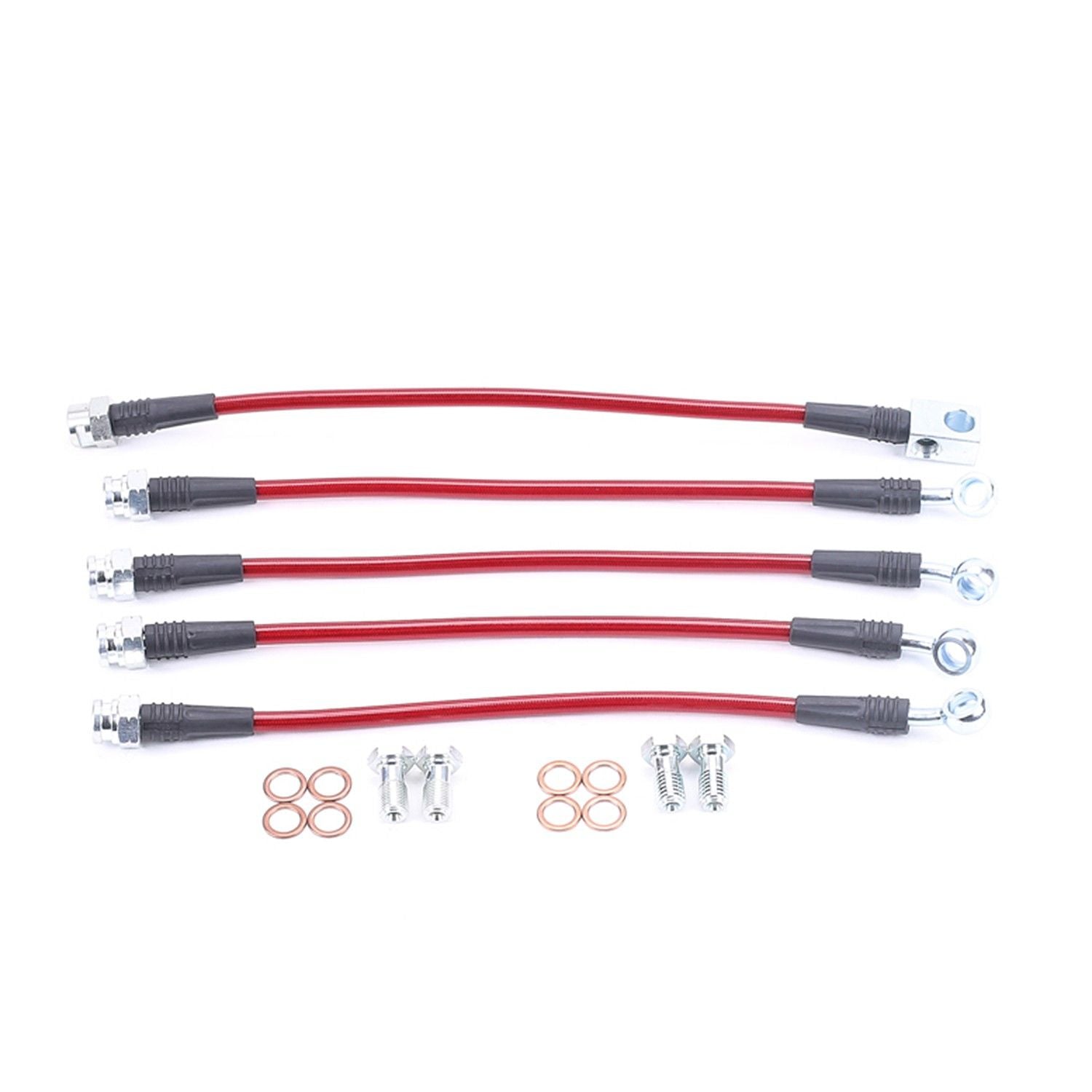 PowerStop Power Stop 94-96 Chevrolet Impala Front & Rear SS Braided Brake Hose Kit BH00036