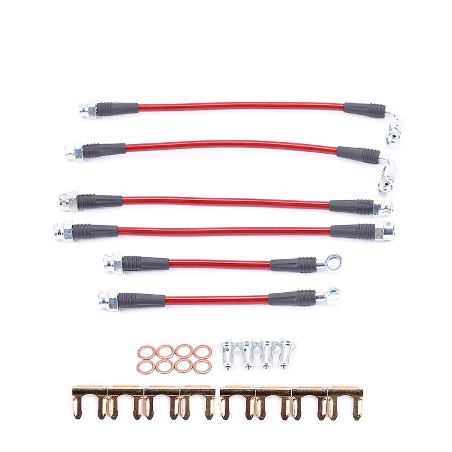 PowerStop Power Stop 98-02 Chevrolet Camaro Front & Rear SS Braided Brake Hose Kit BH00040