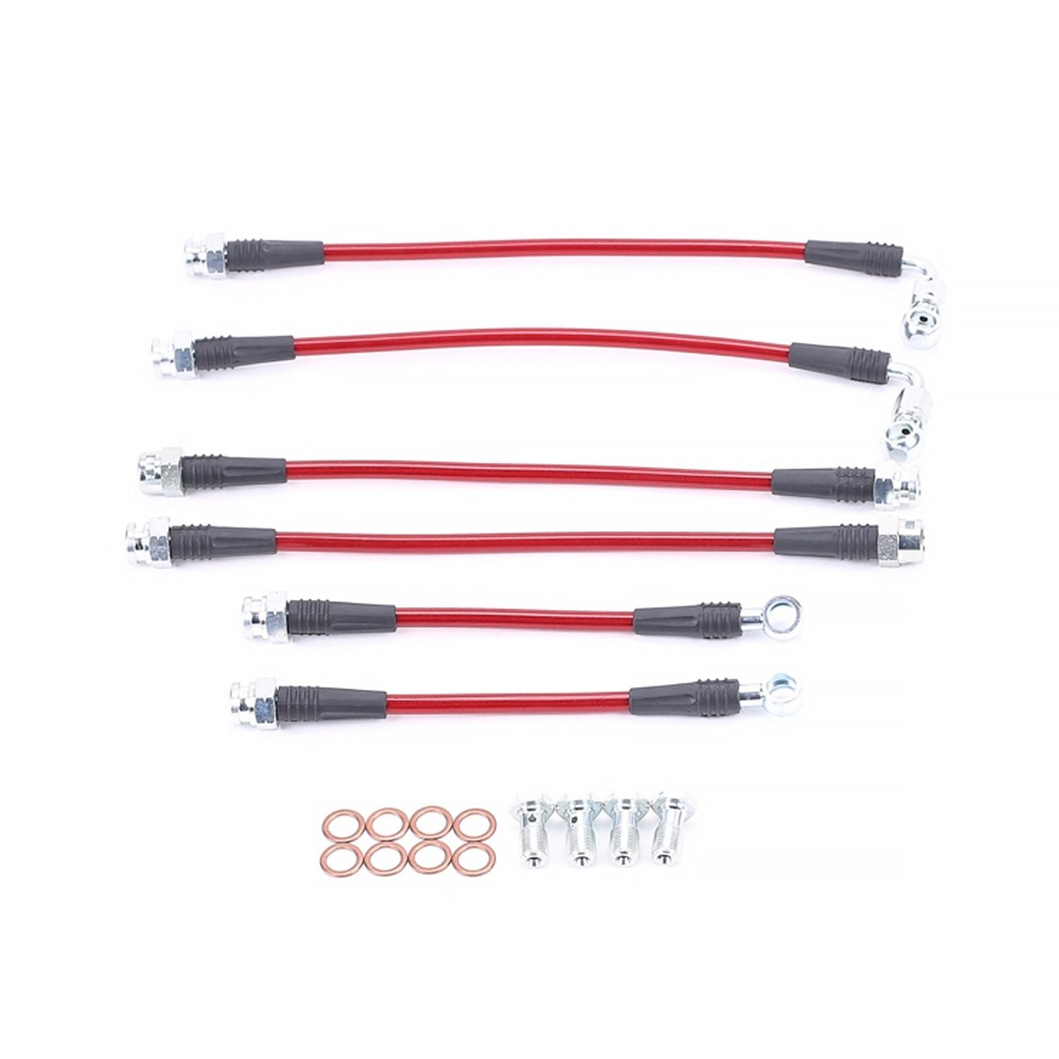 PowerStop Power Stop 98-02 Chevrolet Camaro Front & Rear SS Braided Brake Hose Kit BH00040