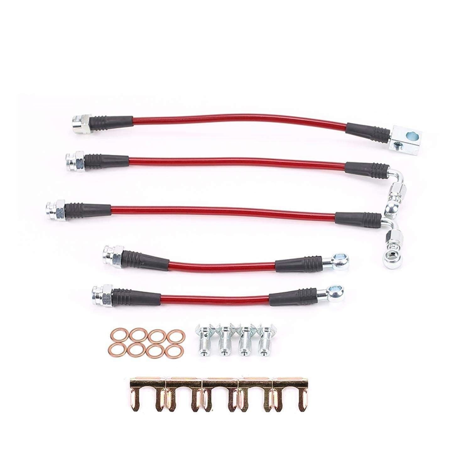 PowerStop Power Stop 98-02 Chevrolet Camaro Front & Rear SS Braided Brake Hose Kit BH00041