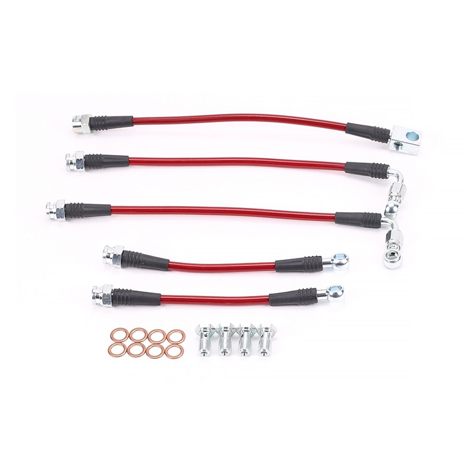 PowerStop Power Stop 98-02 Chevrolet Camaro Front & Rear SS Braided Brake Hose Kit BH00041