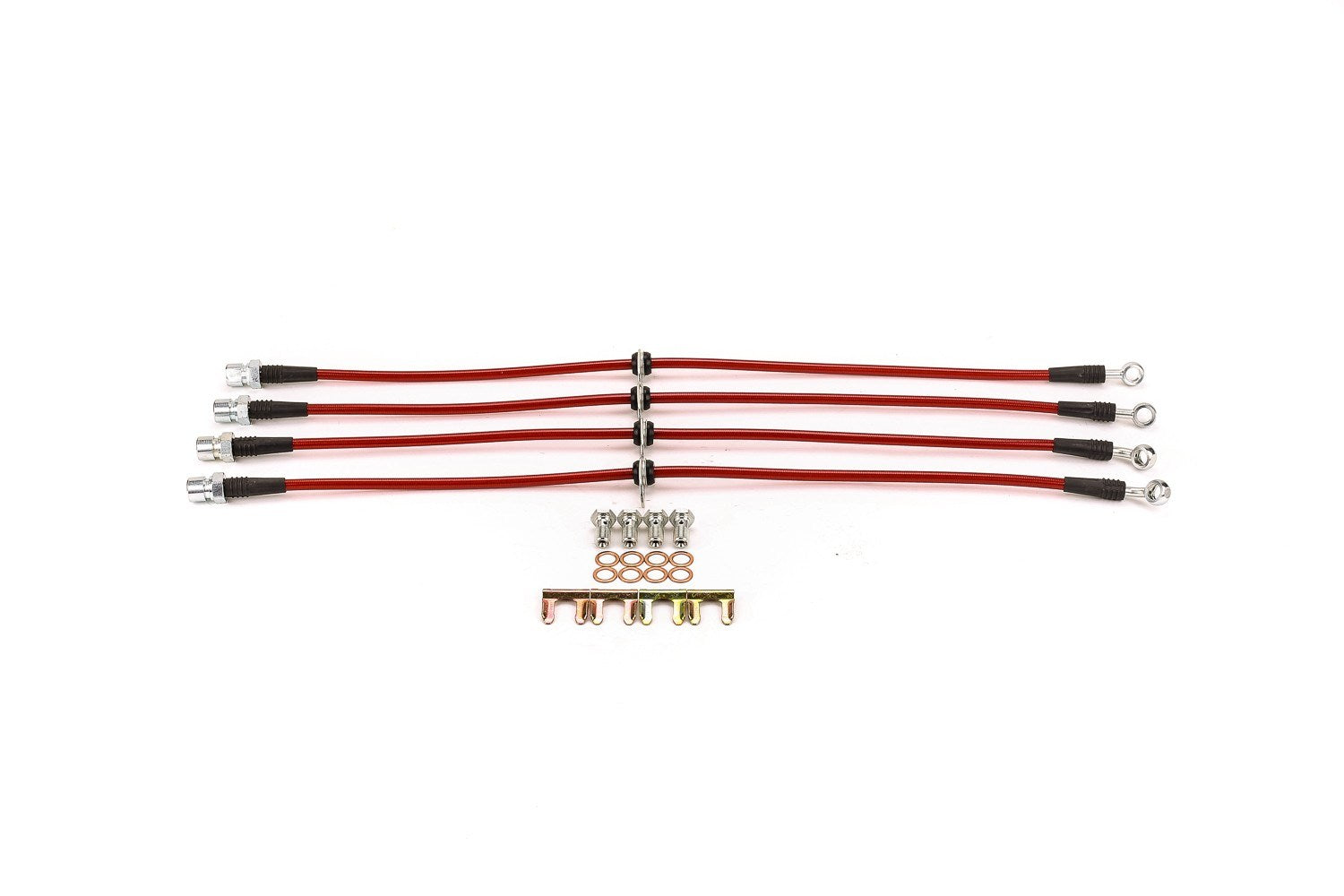 PowerStop Power Stop 12-15 Chevrolet Camaro Front & Rear SS Braided Brake Hose Kit BH00046