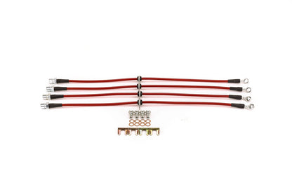 PowerStop Power Stop 12-15 Chevrolet Camaro Front & Rear SS Braided Brake Hose Kit BH00046