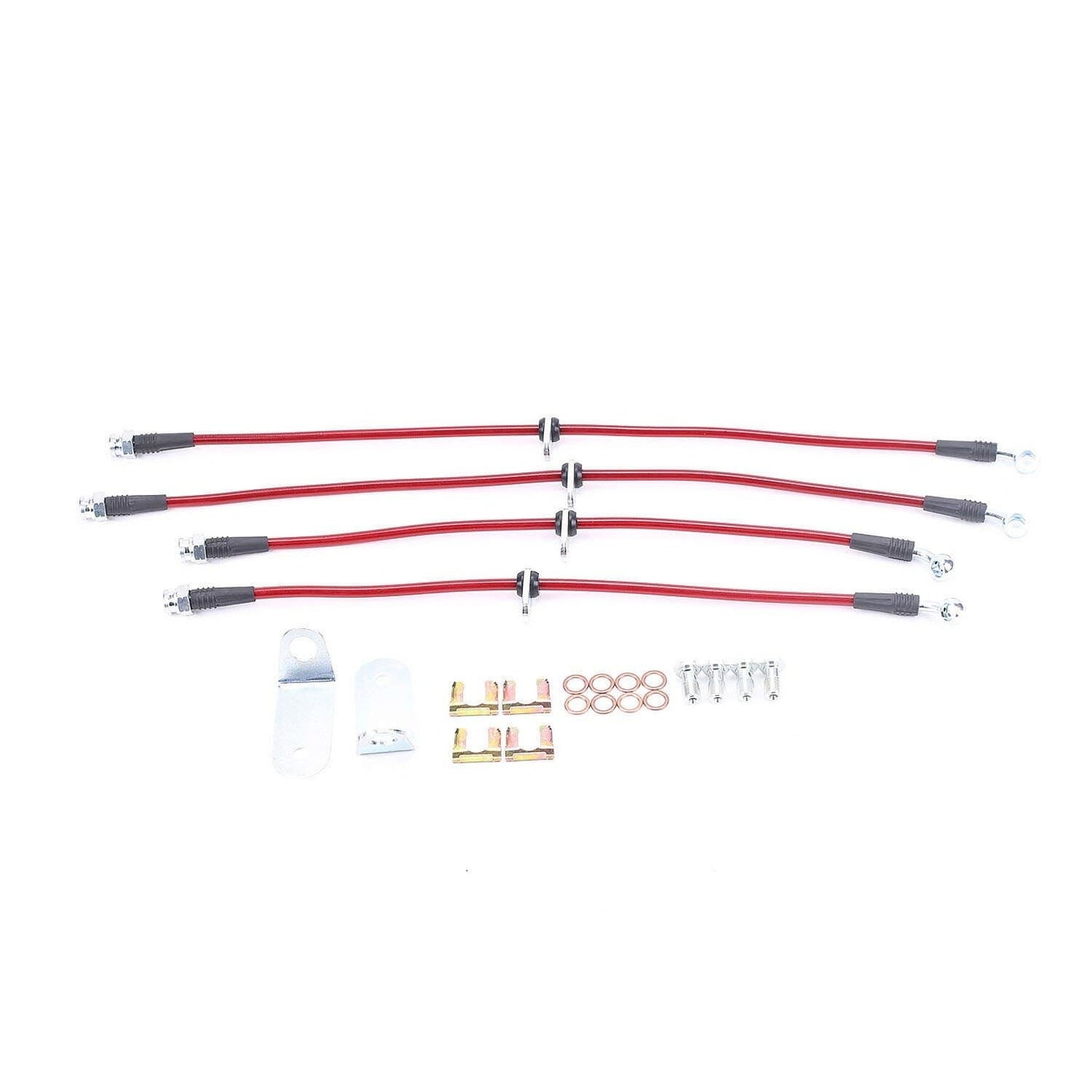PowerStop Power Stop 06-11 Honda Civic Front & Rear SS Braided Brake Hose Kit BH00067