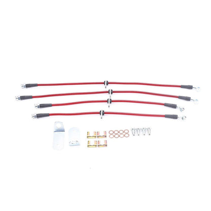 PowerStop Power Stop 06-11 Honda Civic Front & Rear SS Braided Brake Hose Kit BH00067