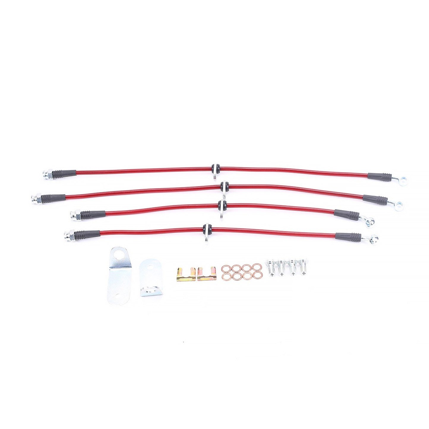 PowerStop Power Stop 06-11 Honda Civic Front & Rear SS Braided Brake Hose Kit BH00067