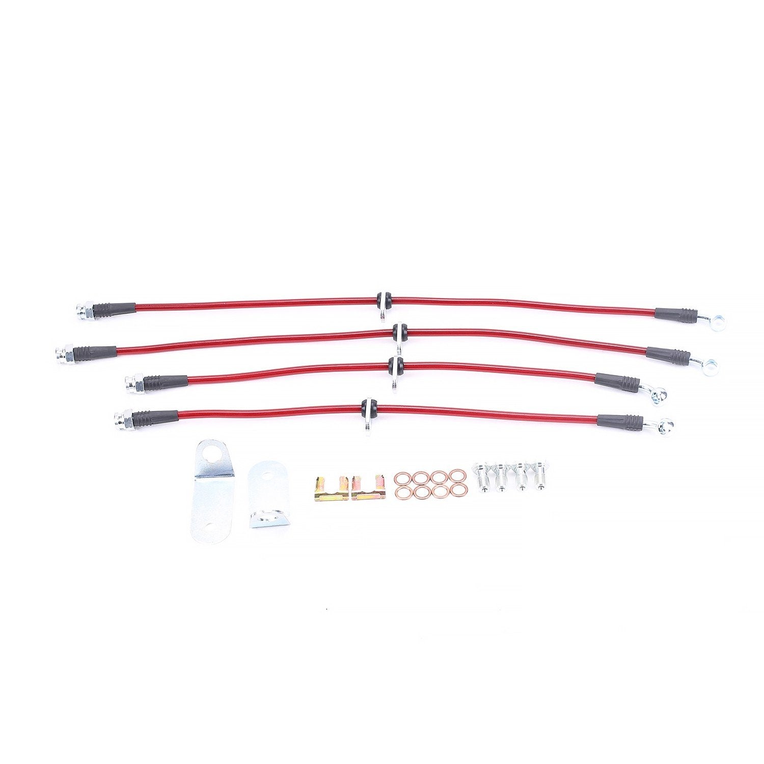 PowerStop Power Stop 06-11 Honda Civic Front & Rear SS Braided Brake Hose Kit BH00067
