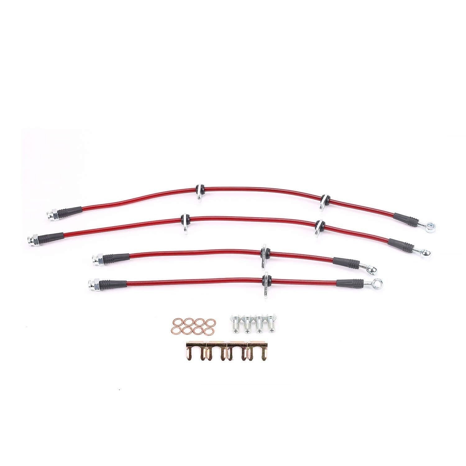 PowerStop Power Stop 00-05 Honda S2000 Front & Rear SS Braided Brake Hose Kit BH00073