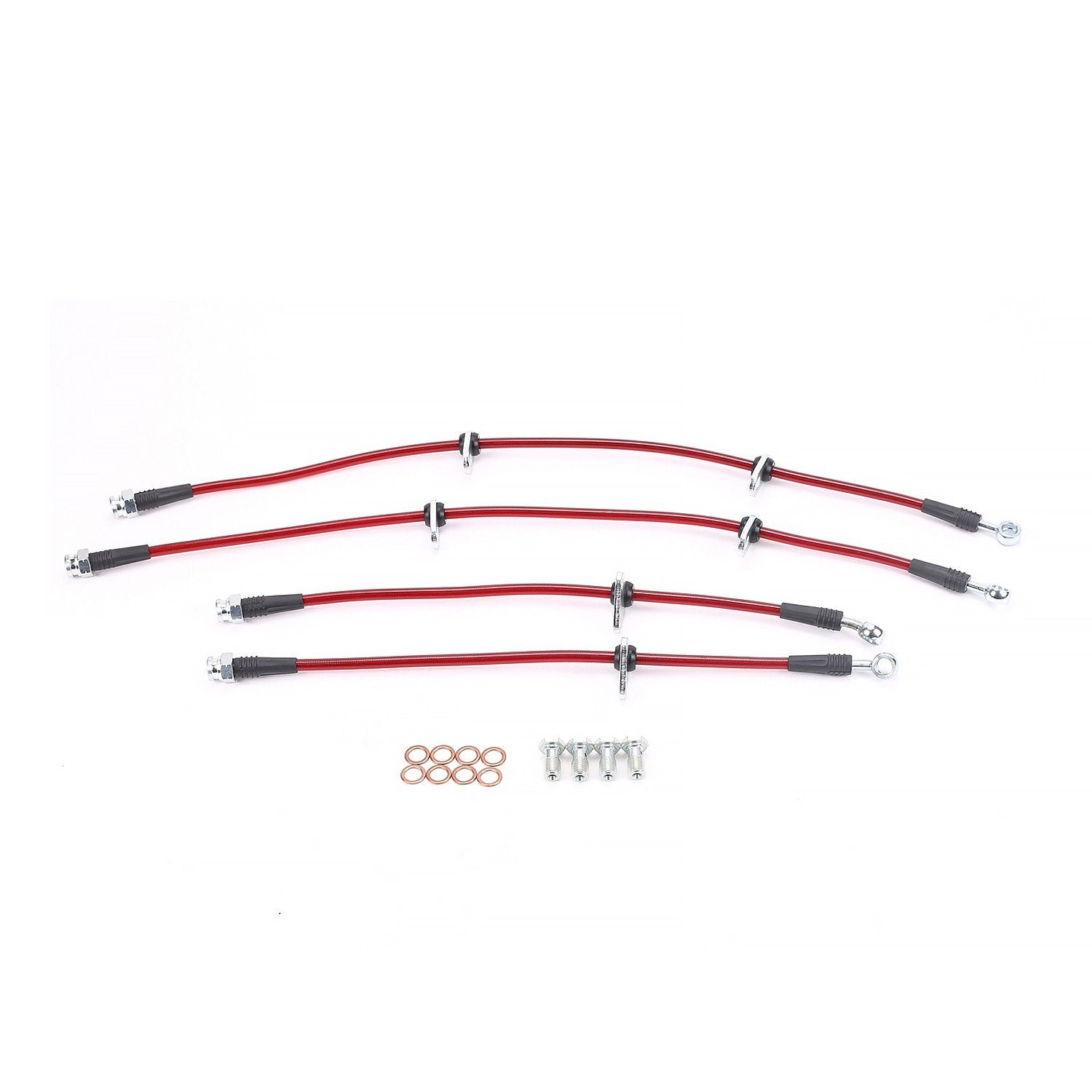PowerStop Power Stop 00-05 Honda S2000 Front & Rear SS Braided Brake Hose Kit BH00073