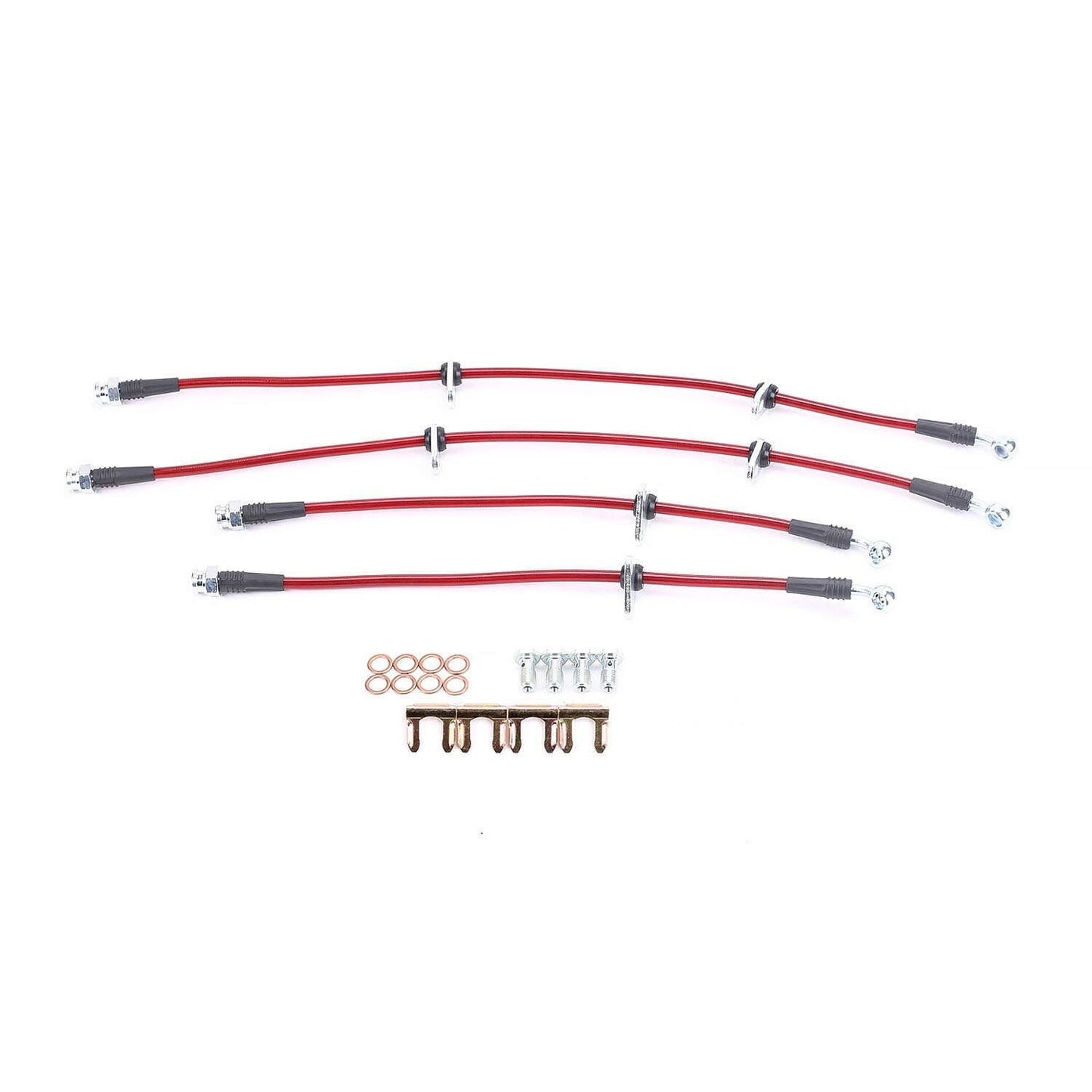 PowerStop Power Stop 06-09 Honda S2000 Front & Rear SS Braided Brake Hose Kit BH00074